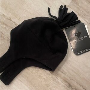 Obermeyer Black Fleece Earflap Hat